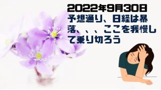 株式ブログ220930